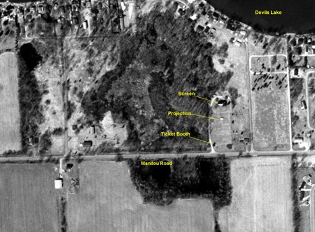 Devils Lake Drive-In Theatre - Aerial - Photo From Terraserver